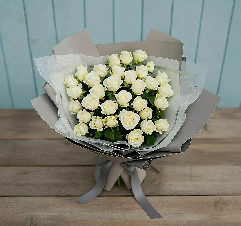 Букет Белоснежная нежность в Скоропусковском
