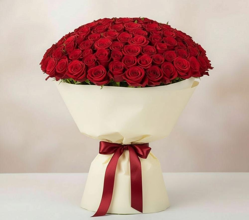 Букет 101 Красная роза Милано в Скоропусковском