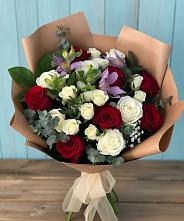 Букет цветов из:  Розы и Альстромерии в Скоропусковском