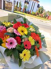 Букет цветов из:  Герберы #REPLACE_PRED# Скоропусковском