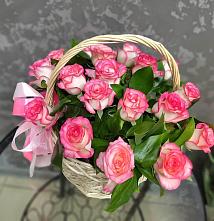 Цветочная композиция из Розы в корзине #REPLACE_PRED# Скоропусковском