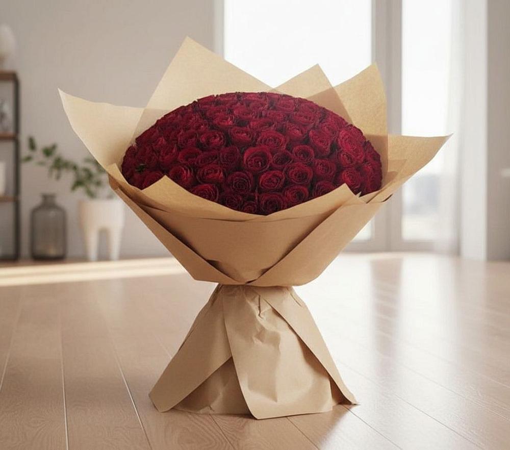 Букет 101 Красная роза в Скоропусковском