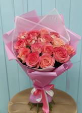 Букет 15 Розовых роз Равель в Скоропусковском