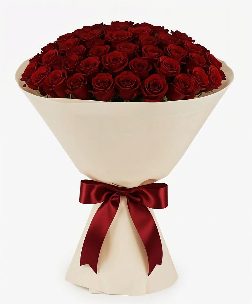 Букет 101 Бордовая роза Блэк Бакарра в Скоропусковском