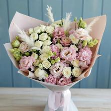Букет цветов из:  Альстромерии и Розы #REPLACE_PRED# Скоропусковском